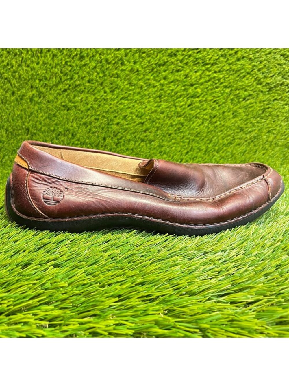 Timberland Annapolis Mens Size 11 Brown Casual‎ Walking Leather Slip On Shoes